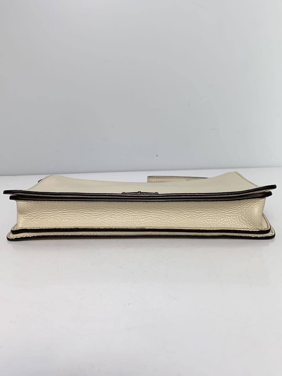 PRADA Second Bag Leather WHT 2VF001 4