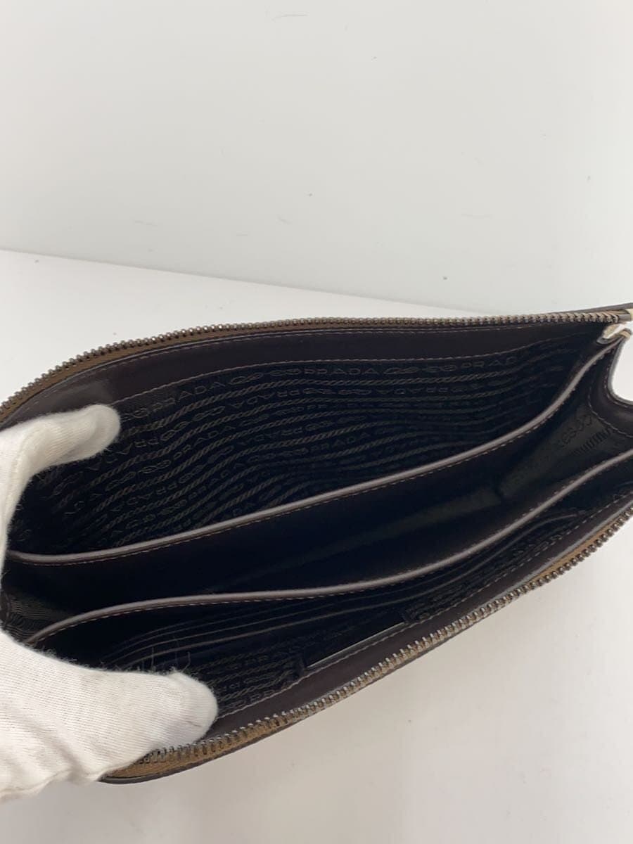 PRADA Second Bag Leather WHT 2VF001 6