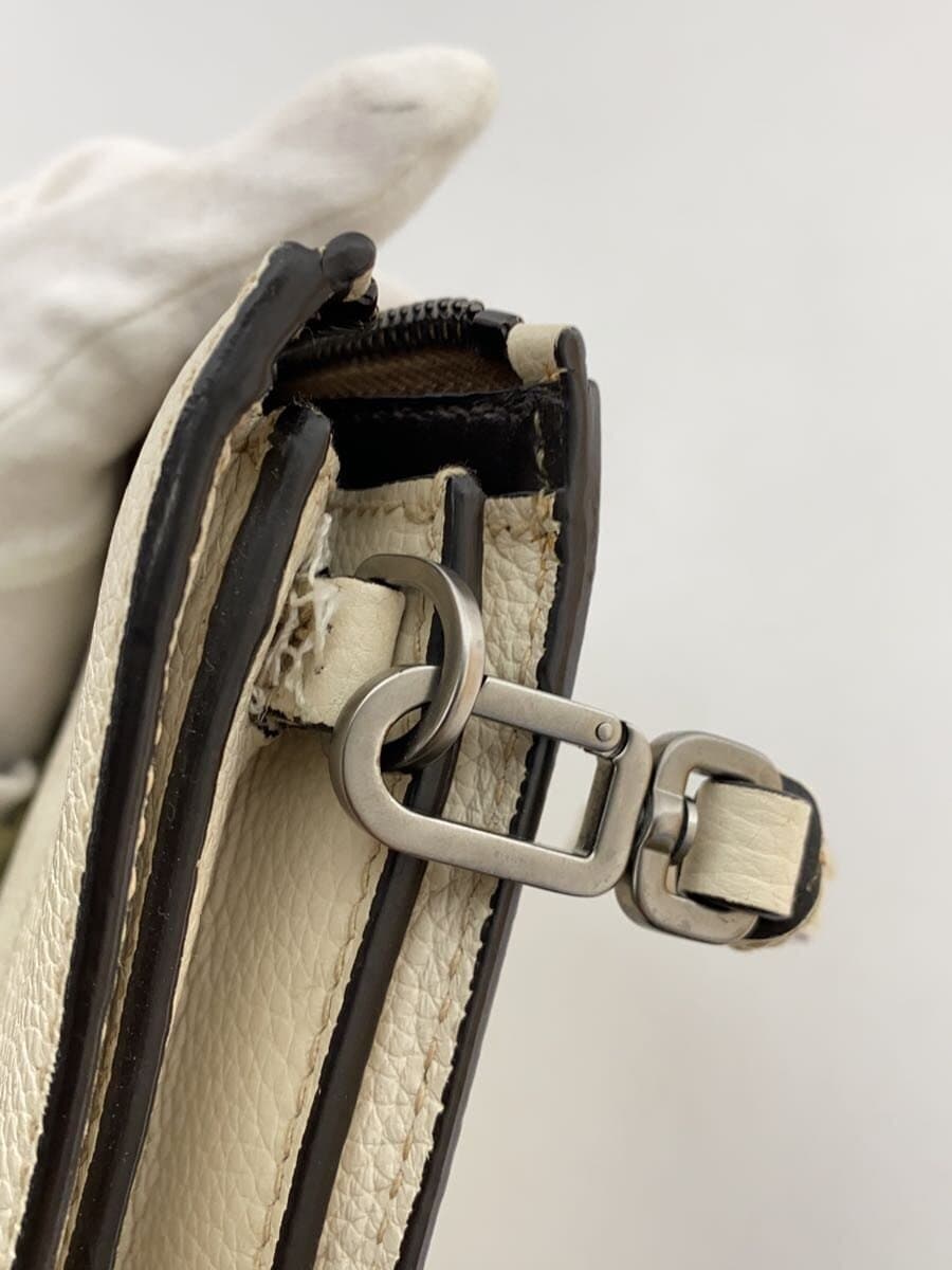 PRADA Second Bag Leather WHT 2VF001 8