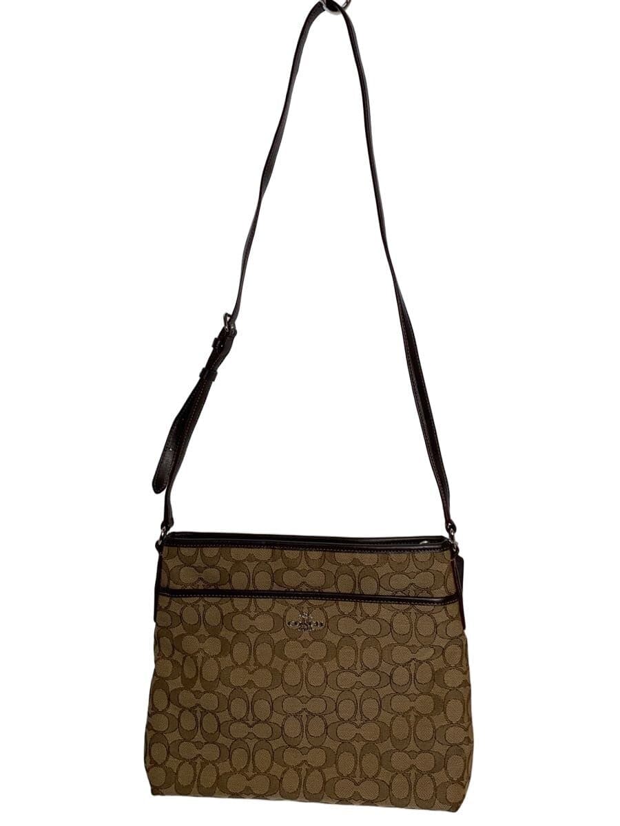 COACH Shoulder Bag_Signature_All Over Pattern Canvas BRW All Over Pattern