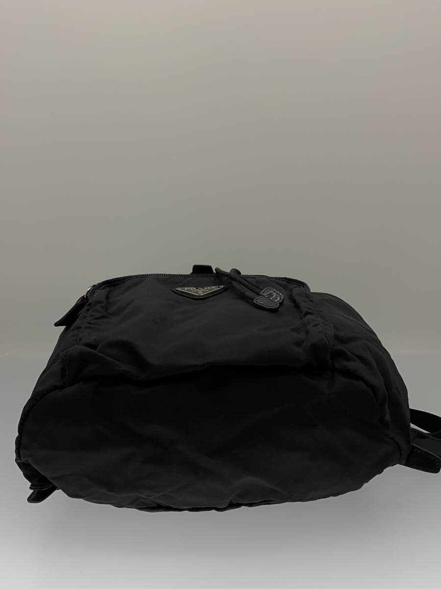 PRADA Backpack Nylon Black B4650F Triangular Logo Plate 4