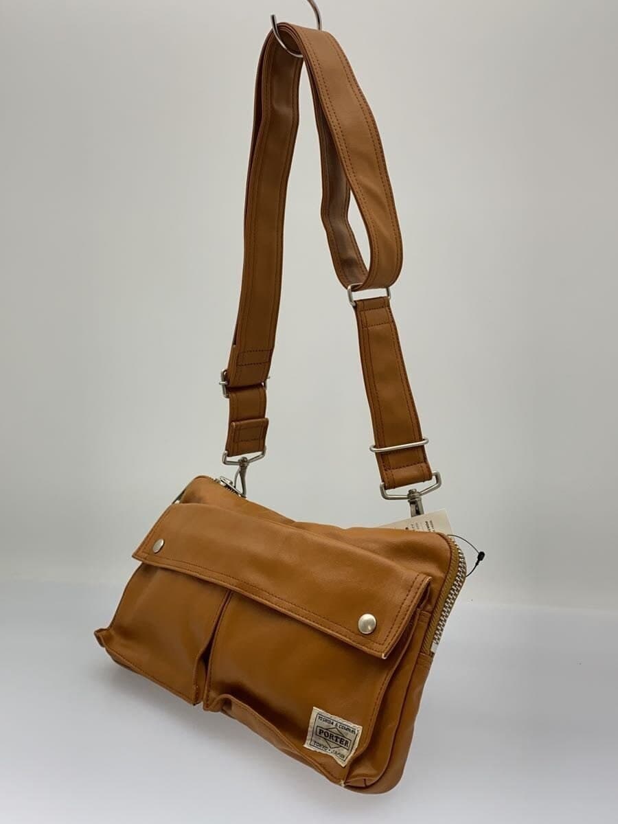 PORTER Freestyle Shoulder Bag PVC Camel 707-07144 Corner scuffing present 2