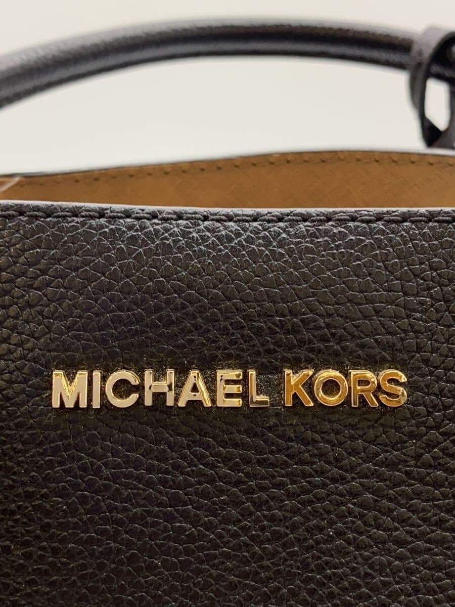 MICHAEL KORS 2-Way Handbag Leather Black 35F8GAFS2L 2-Way Shoulder Bag 5