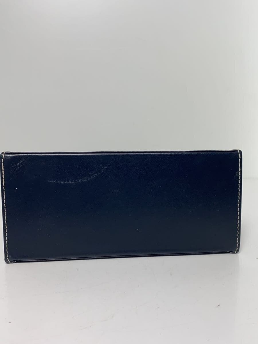 YVES SAINT LAURENT handbag leather navy has scratches missing shoulder strap 4