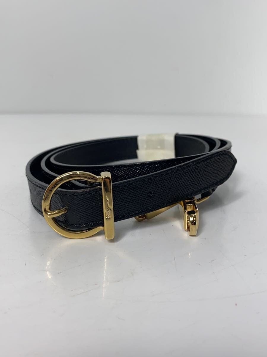 Salvatore Ferragamo Gancini 2WAY Handbag Leather Black AF-212181 7