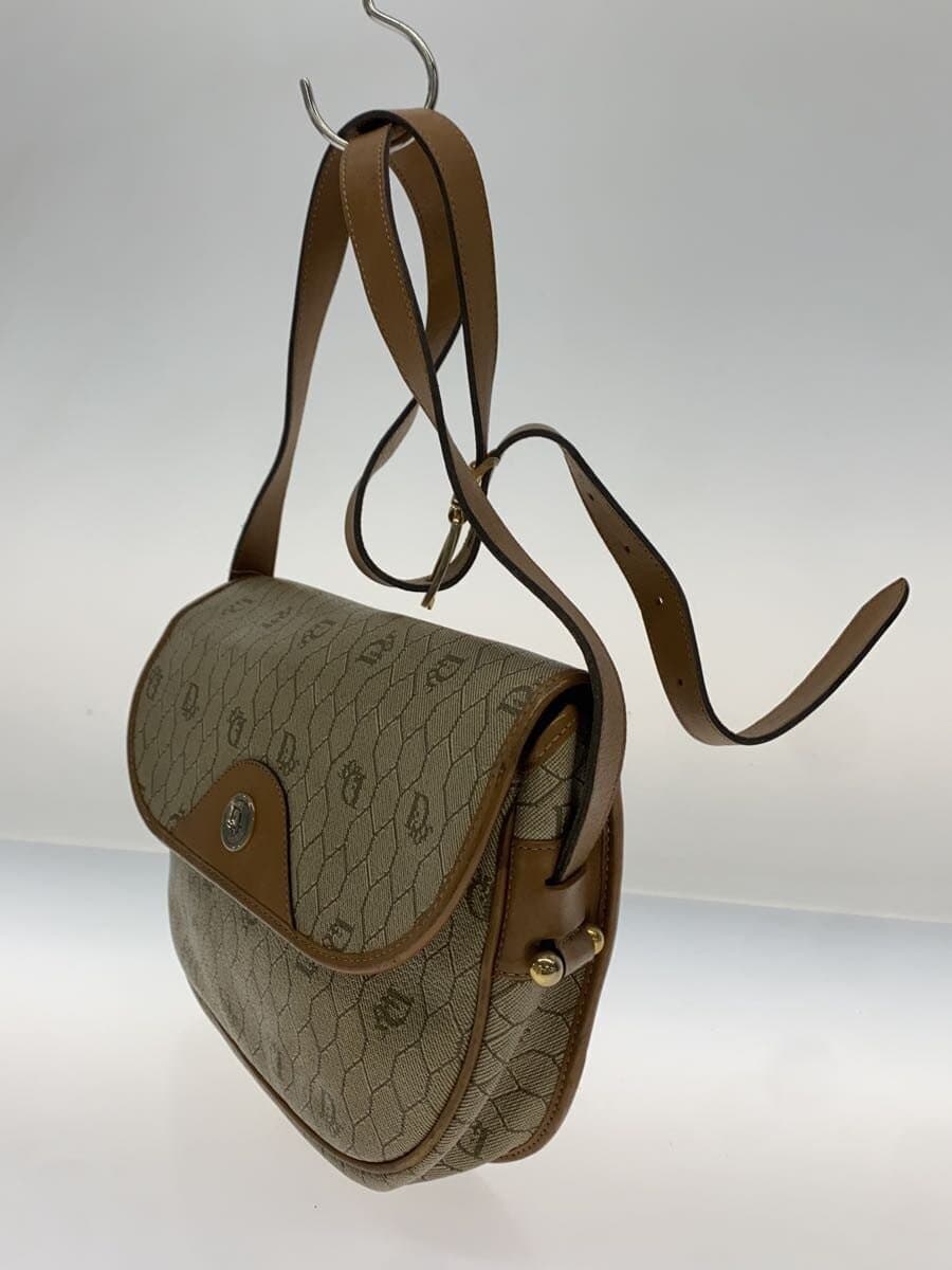 Christian Dior Shoulder Bag PVC BEG All-over Print 2