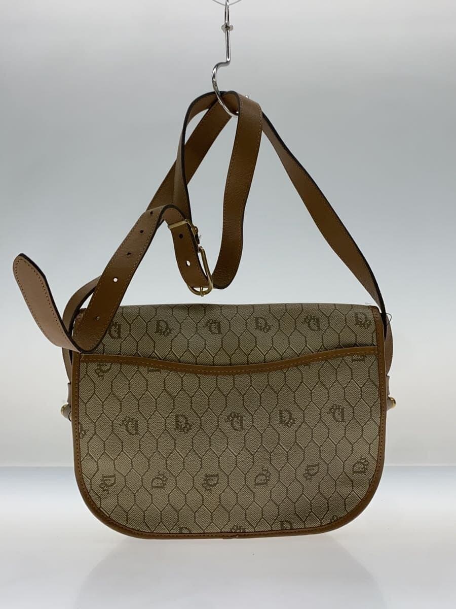 Christian Dior Shoulder Bag PVC BEG All-over Print 3