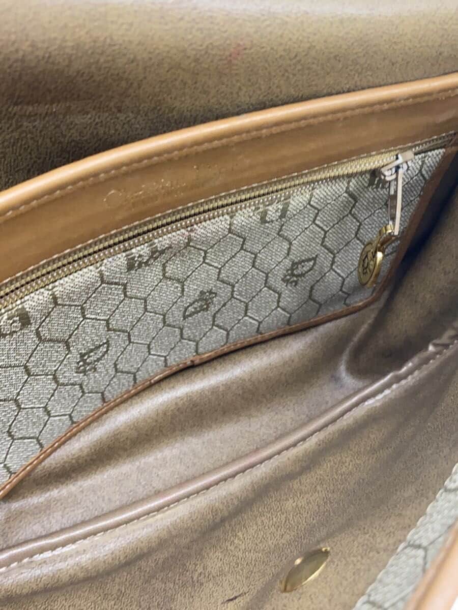 Christian Dior Shoulder Bag PVC BEG All-over Print 6