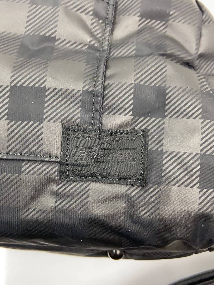 HEAD PORTER Shoulder Bag Nylon BLK Check 5