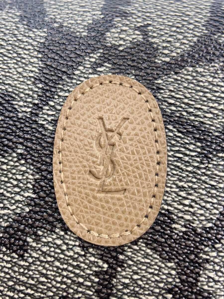 YVES SAINT LAURENT Second Bag Leather GRY All Over Pattern 5