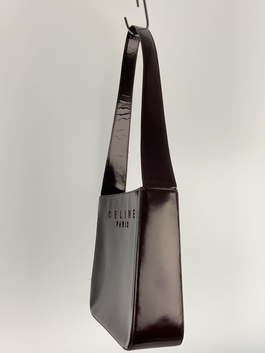 CELINE Shoulder Bag PVC BRW Solid 2