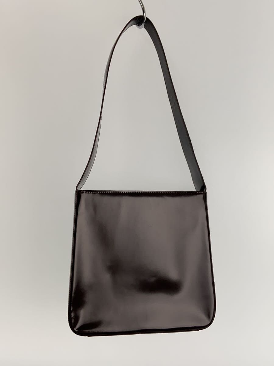 CELINE Shoulder Bag PVC BRW Solid 3