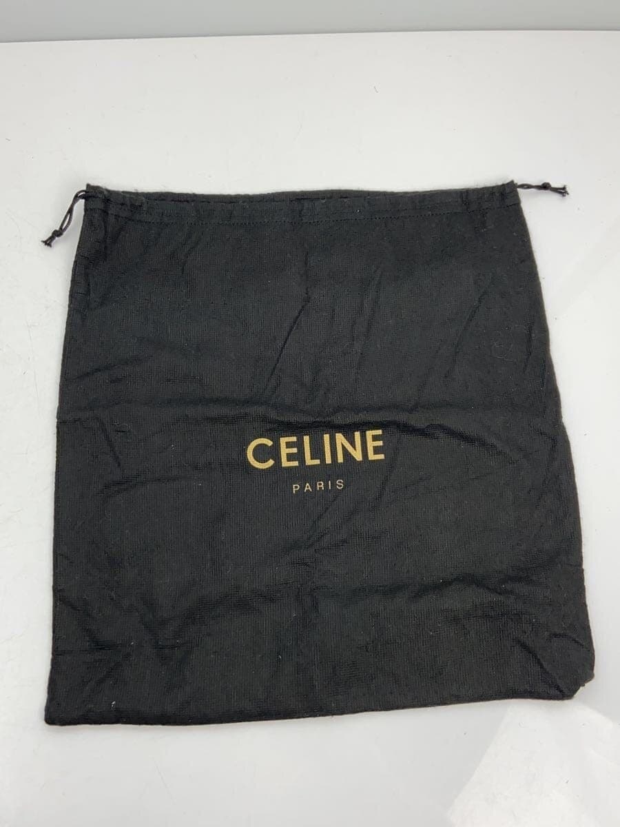 CELINE Shoulder Bag PVC BRW Solid 7