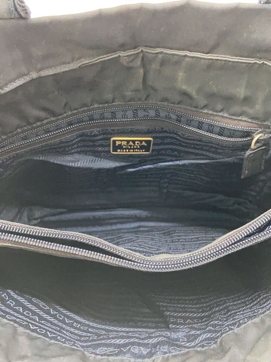 PRADA Tote Bag Nylon BLK Solid 6