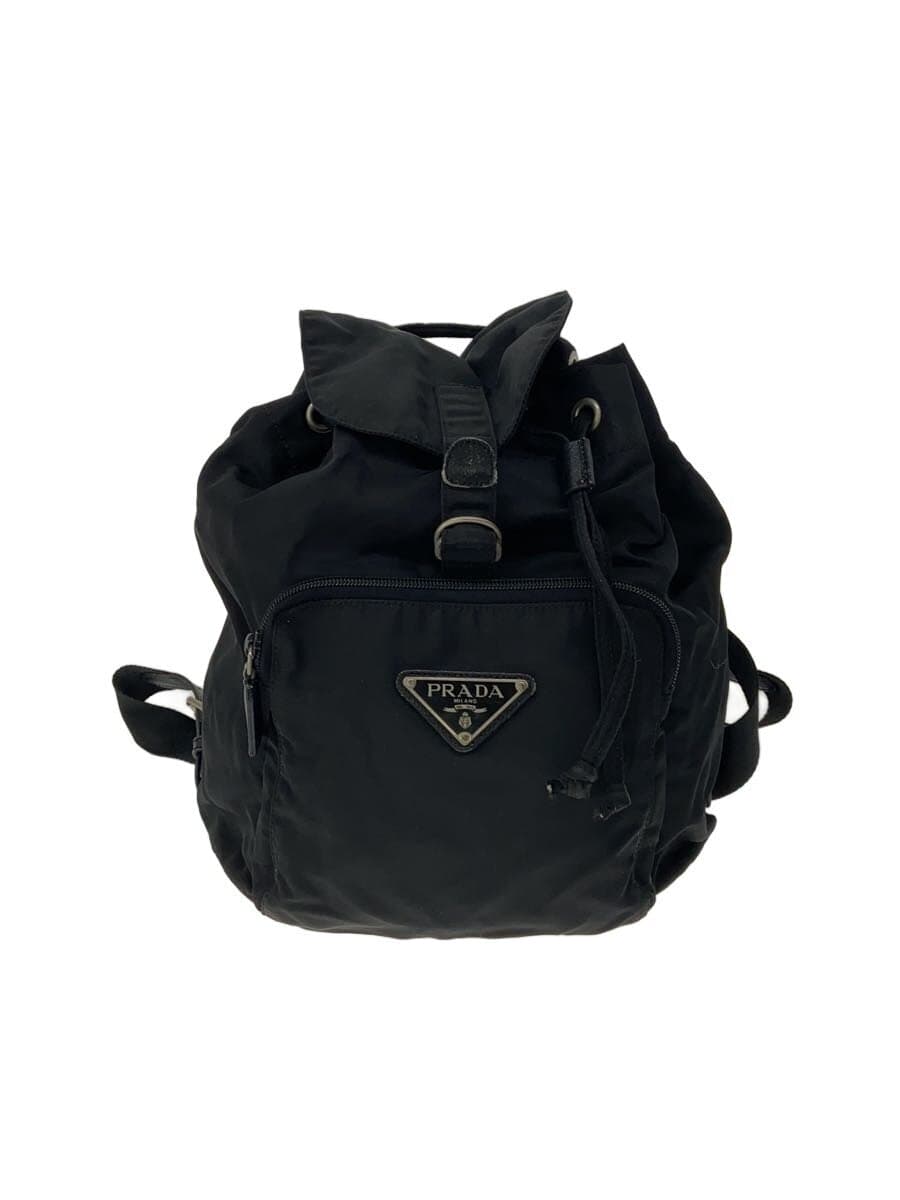 PRADA Backpack Nylon BLK Solid