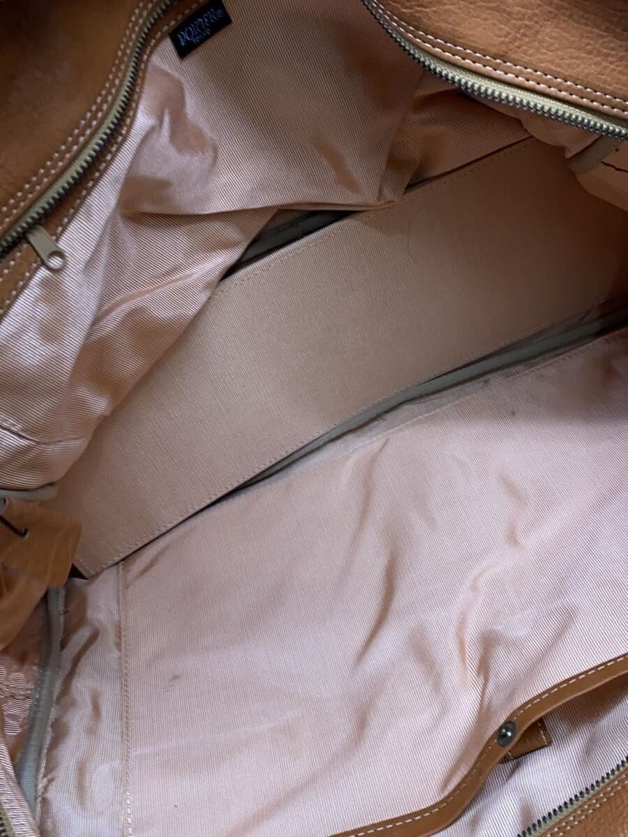 PORTER Briefcase Leather CML Solid Color 6