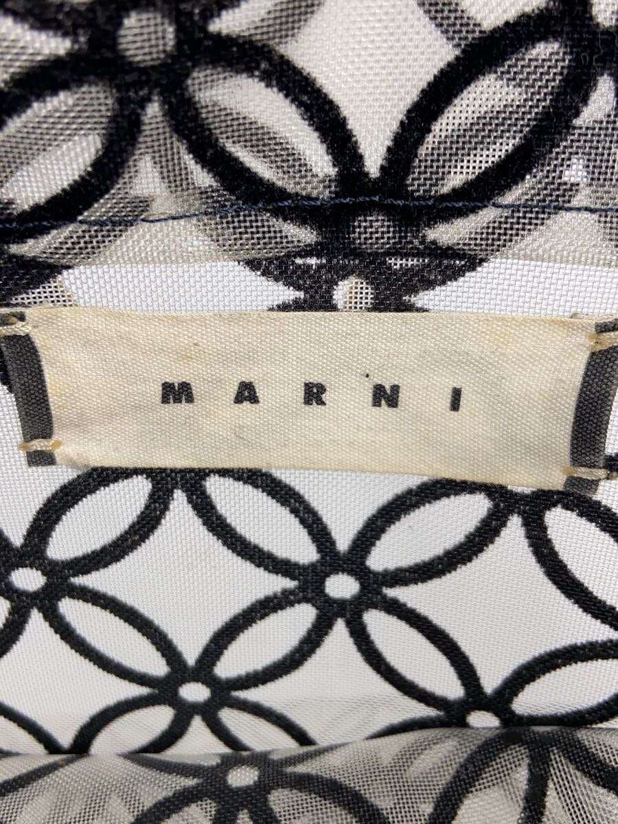 MARNI Tote Bag Polyester BLK All Over Pattern 5