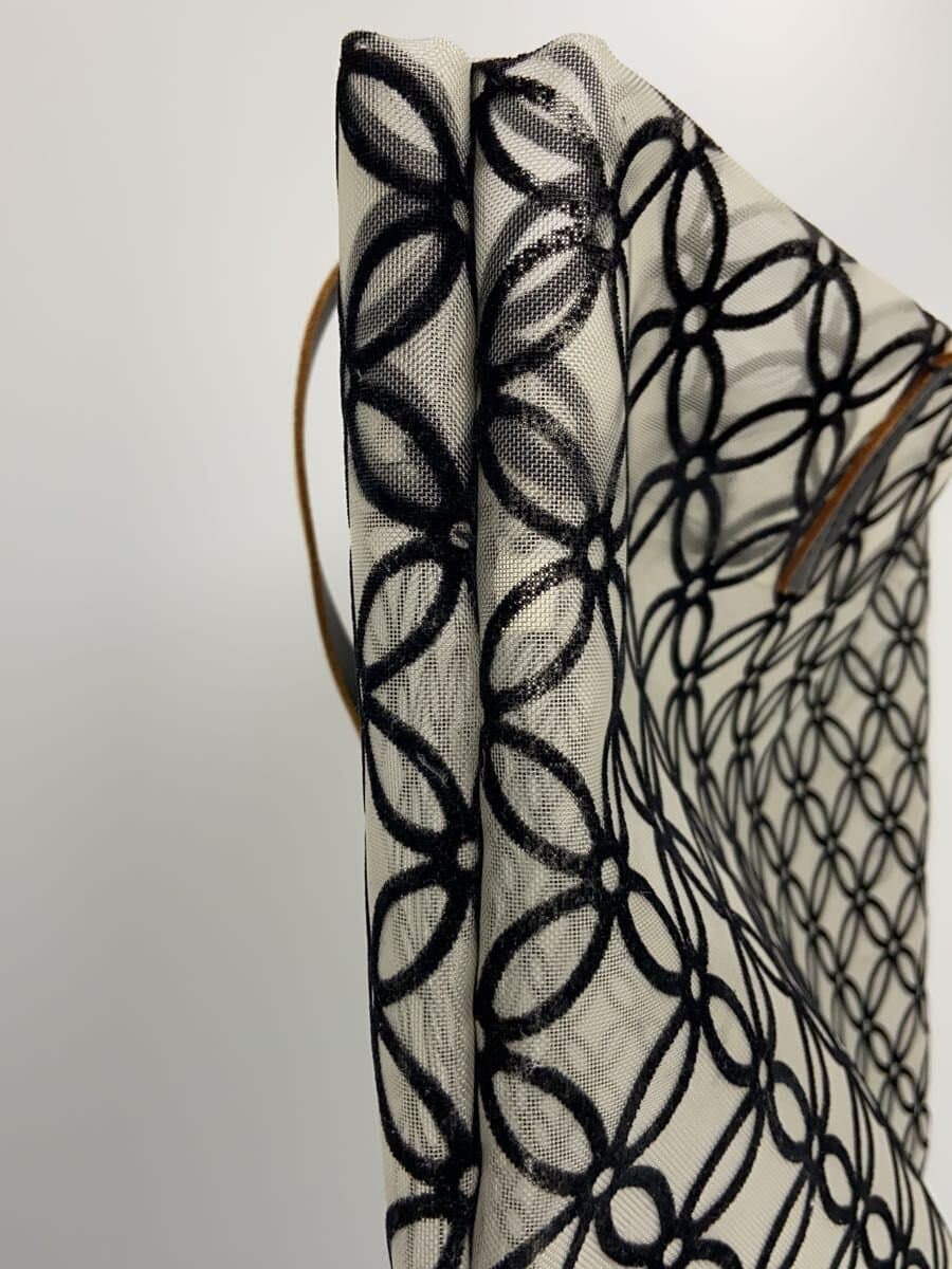 MARNI Tote Bag Polyester BLK All Over Pattern 9