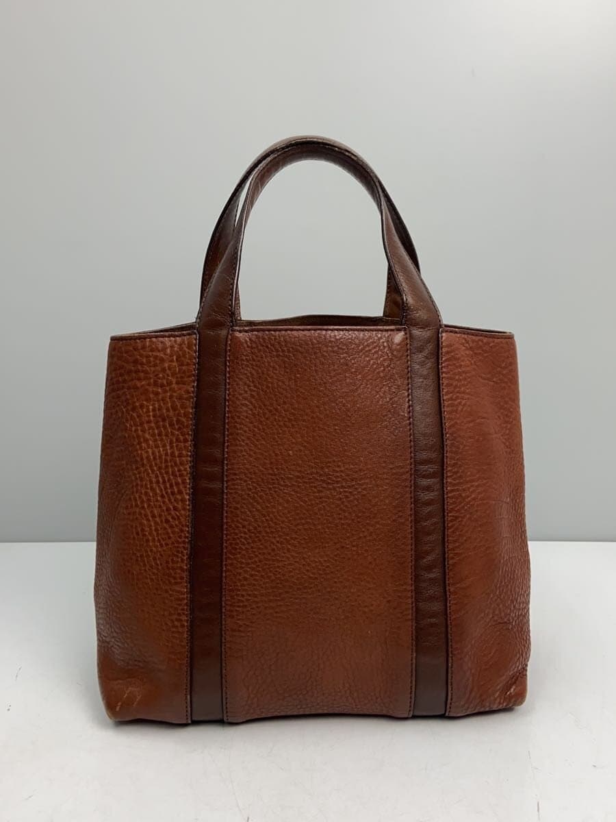 HIROFU Handbag Leather BRW Solid 3