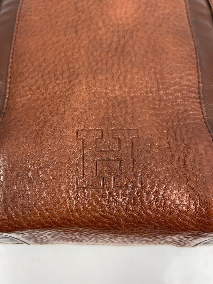 HIROFU Handbag Leather BRW Solid 5