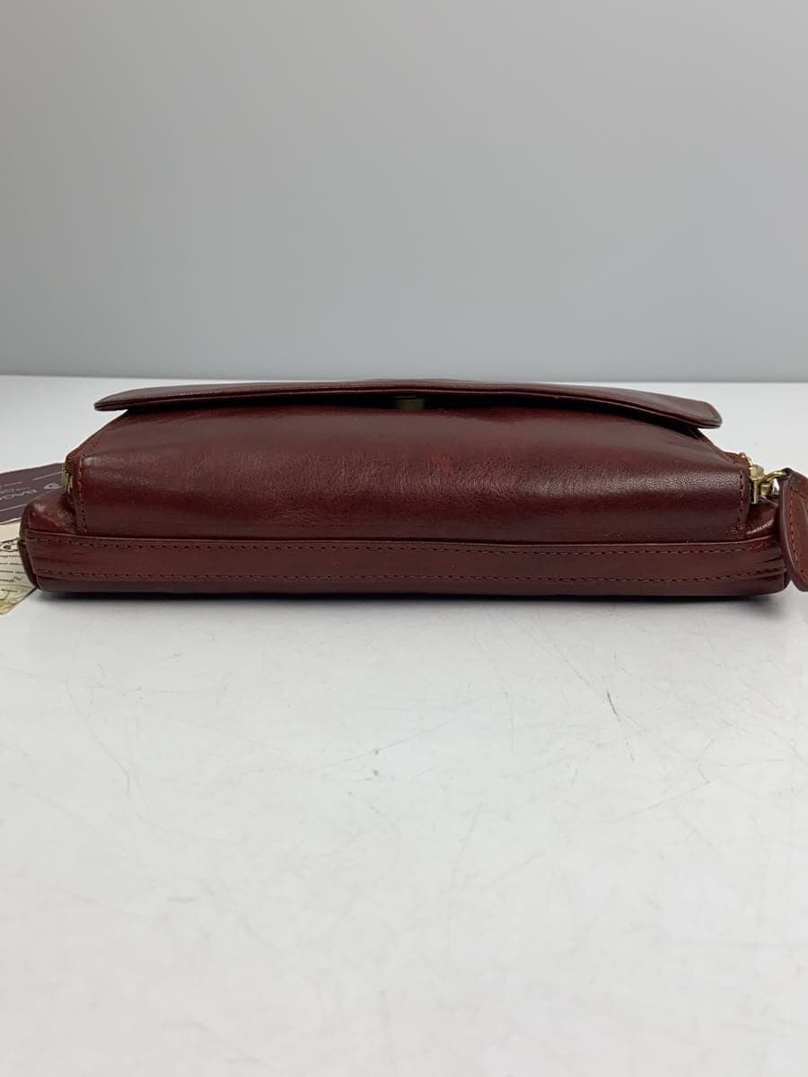 BAGGY PORT Shoulder Bag Leather BRW Solid 4