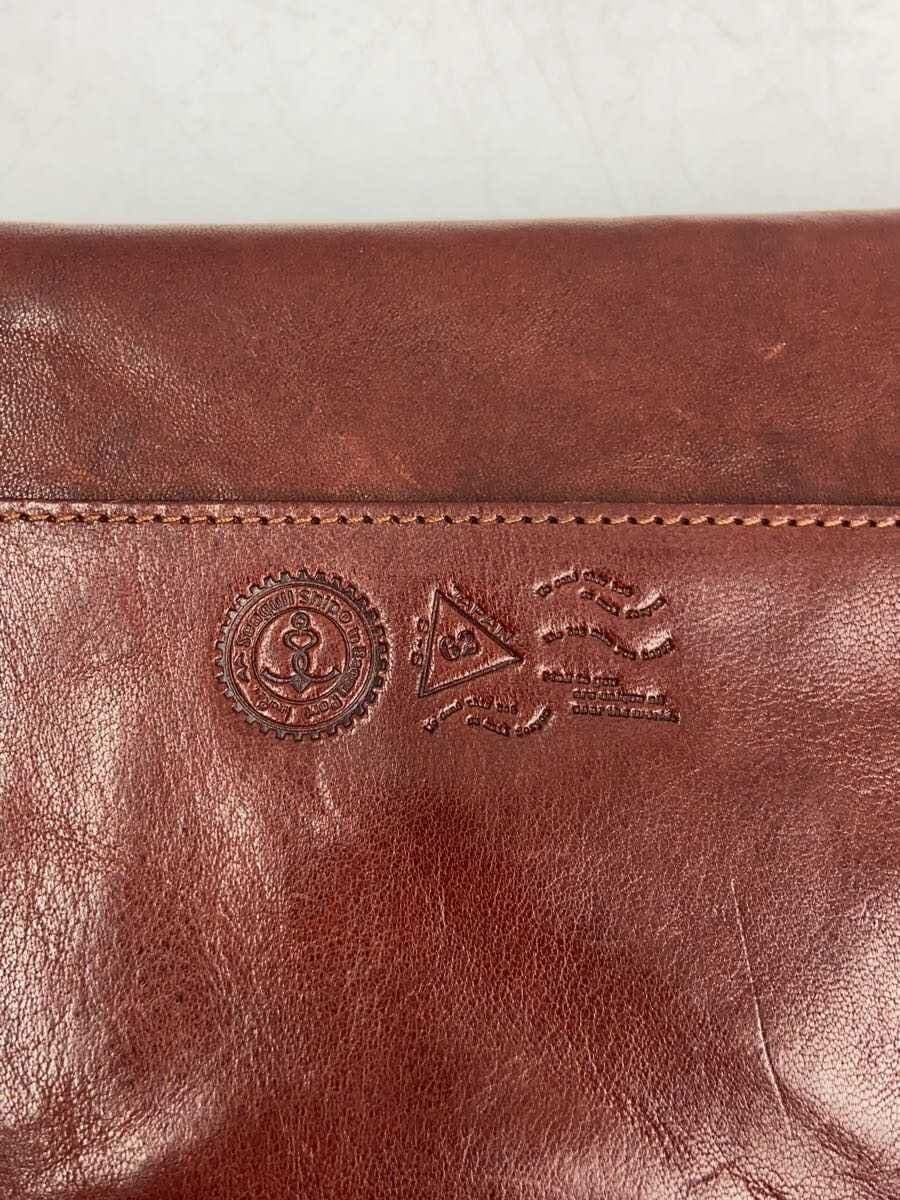 BAGGY PORT Shoulder Bag Leather BRW Solid 5