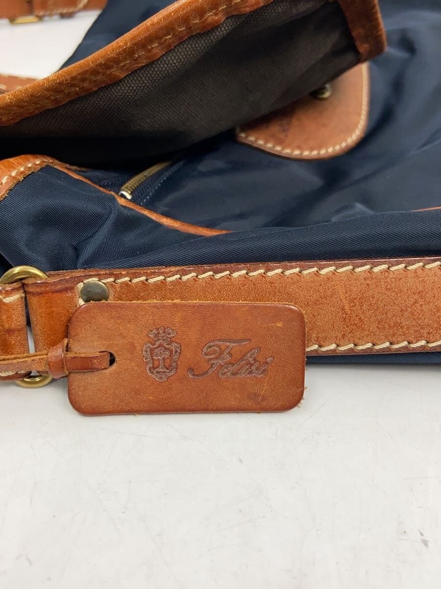 Felisi Shoulder Bag Leather NVY Solid 8