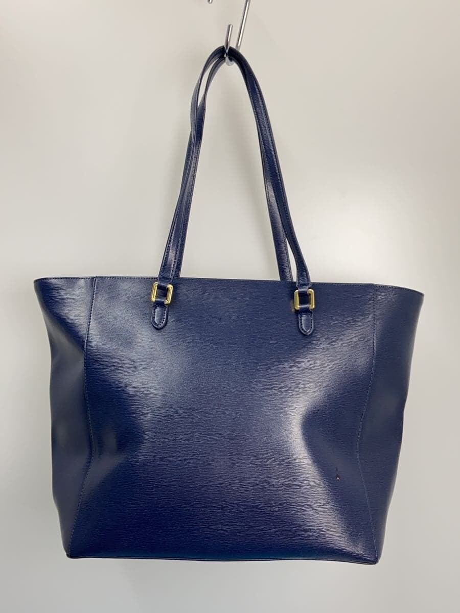 LAUREN RALPH LAUREN Tote Bag Leather NVY Solid 3