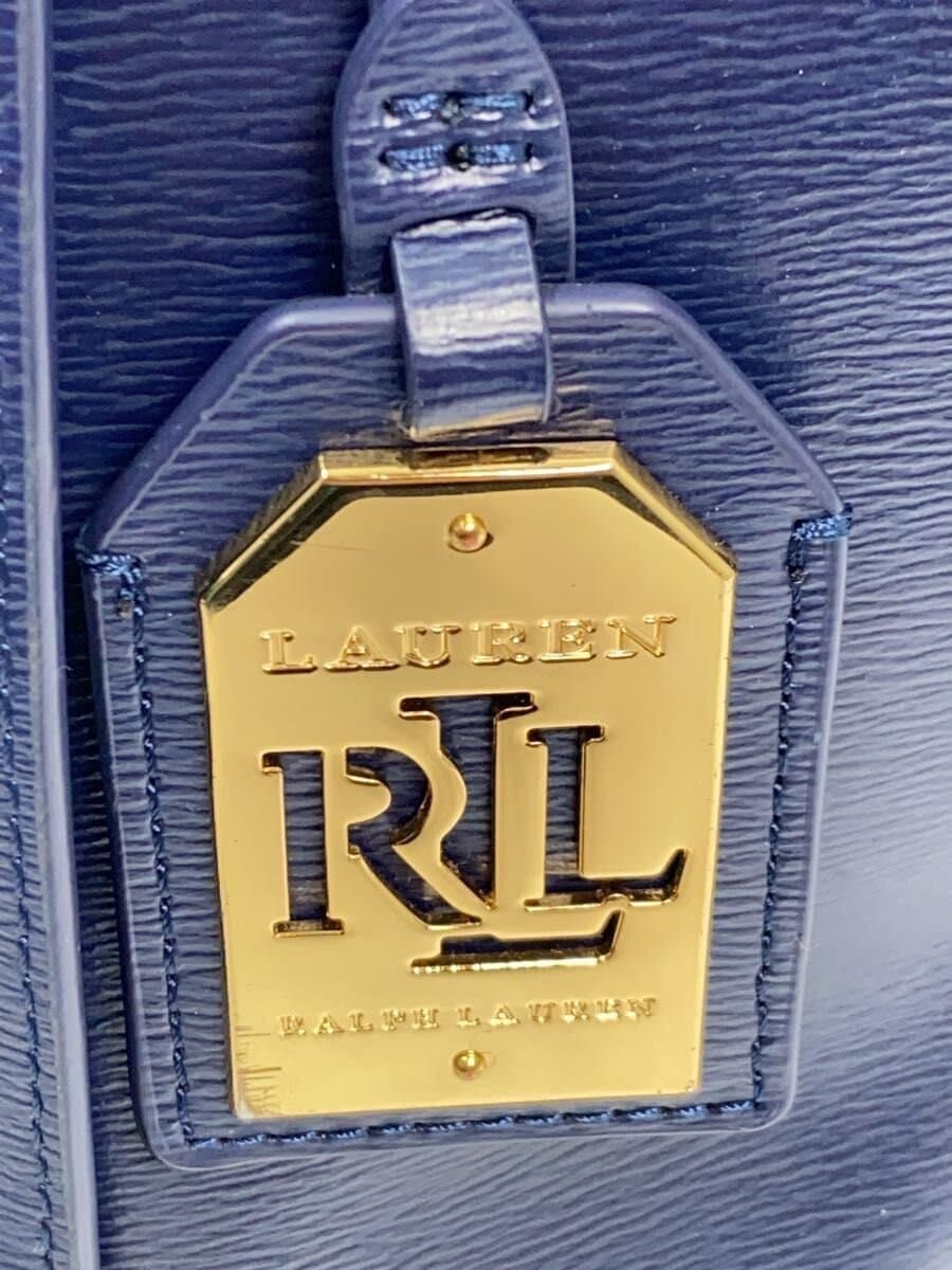 LAUREN RALPH LAUREN Tote Bag Leather NVY Solid 5