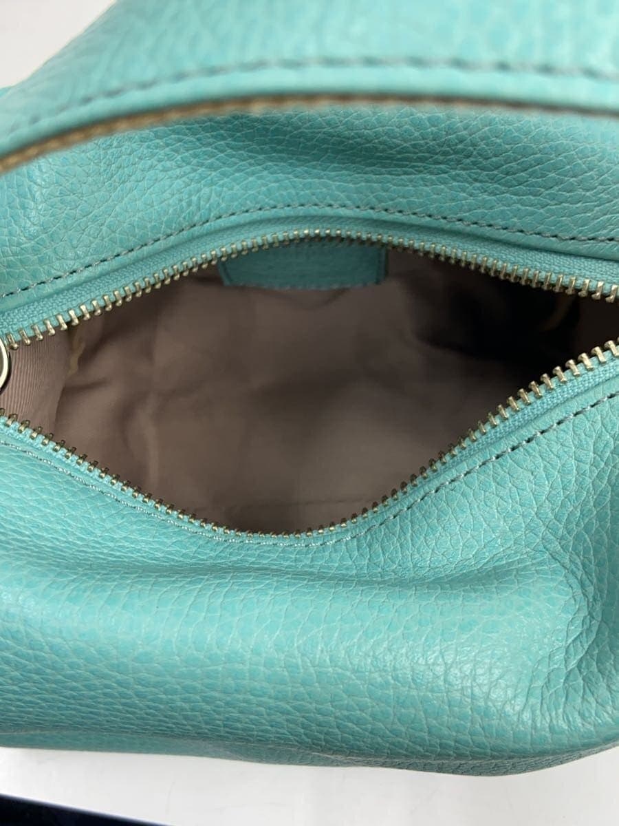 TIDEWAY Shoulder Bag Leather BLU Solid 6