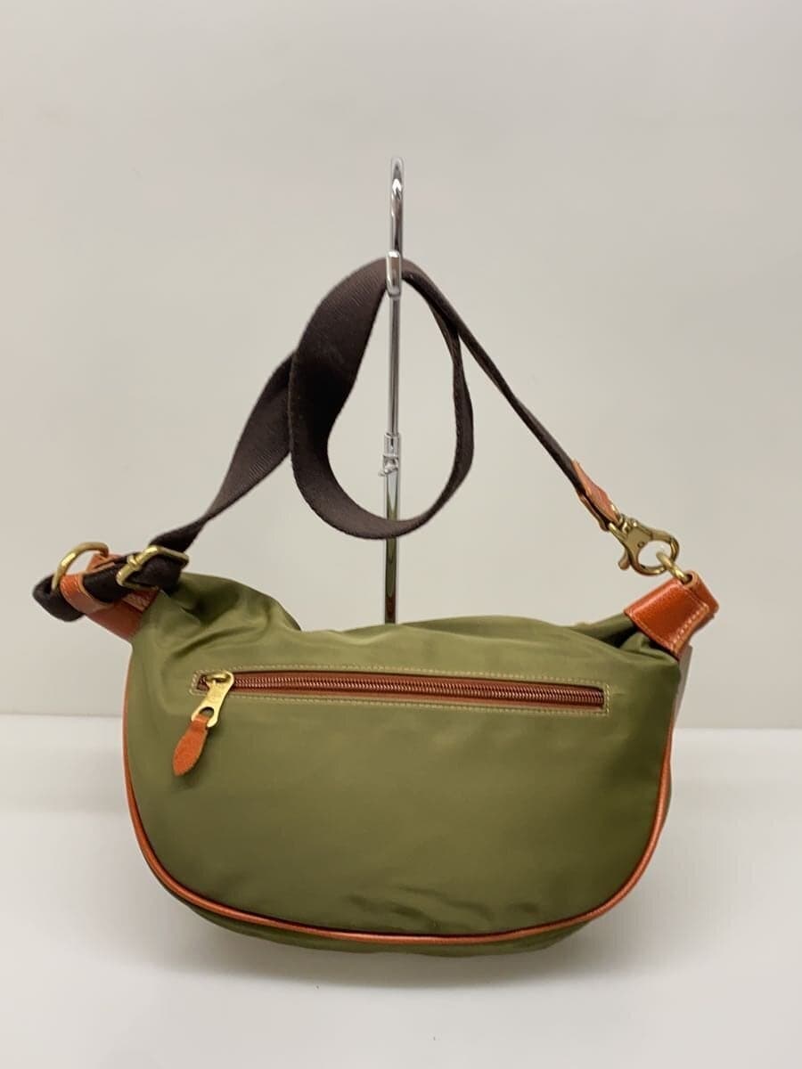 IL BISONTE Label Shoulder Bag Nylon GRN 3