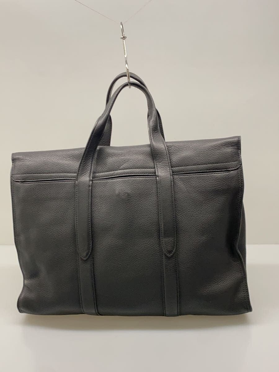 COACH Briefcase Leather Black Solid Color 3