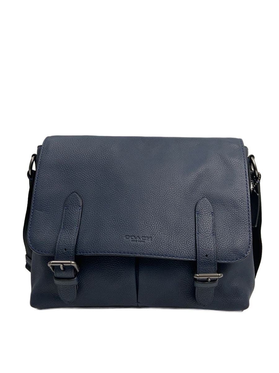 COACH Shoulder Bag_All Leather Cowhide NVY