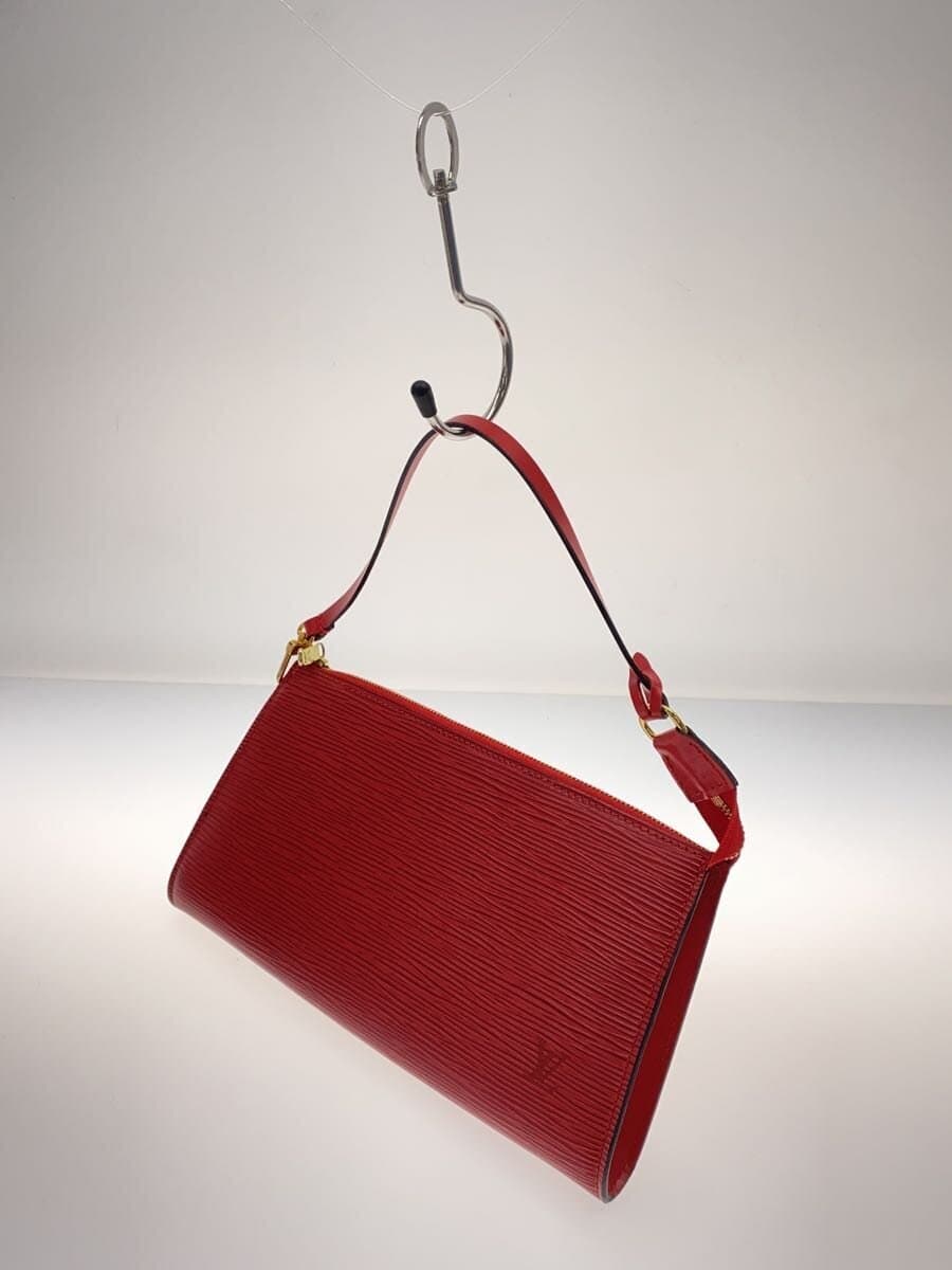 LOUIS VUITTON Pochette Accessoires _ Epi Leather RED Solid M52947 2
