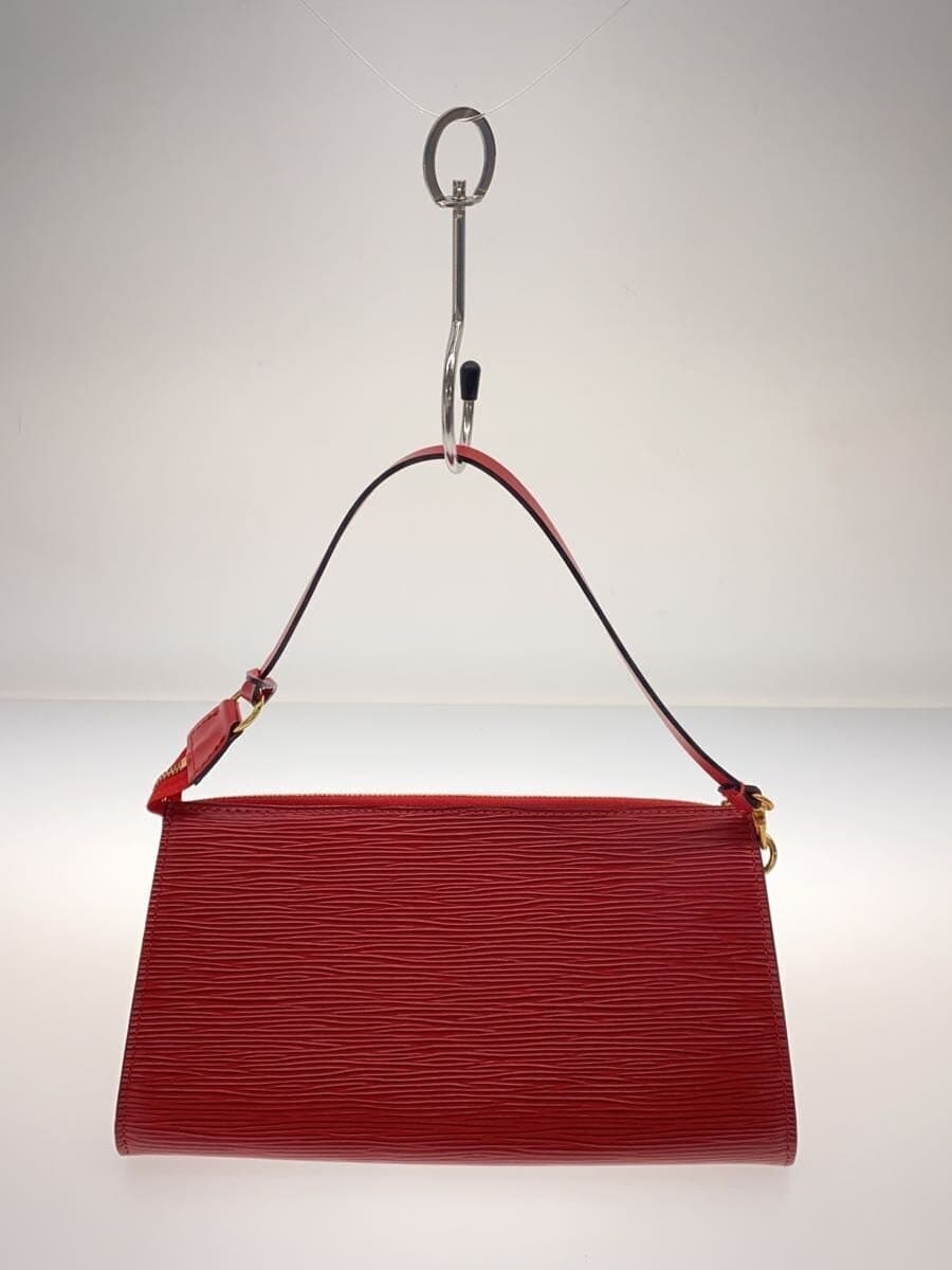 LOUIS VUITTON Pochette Accessoires _ Epi Leather RED Solid M52947 3