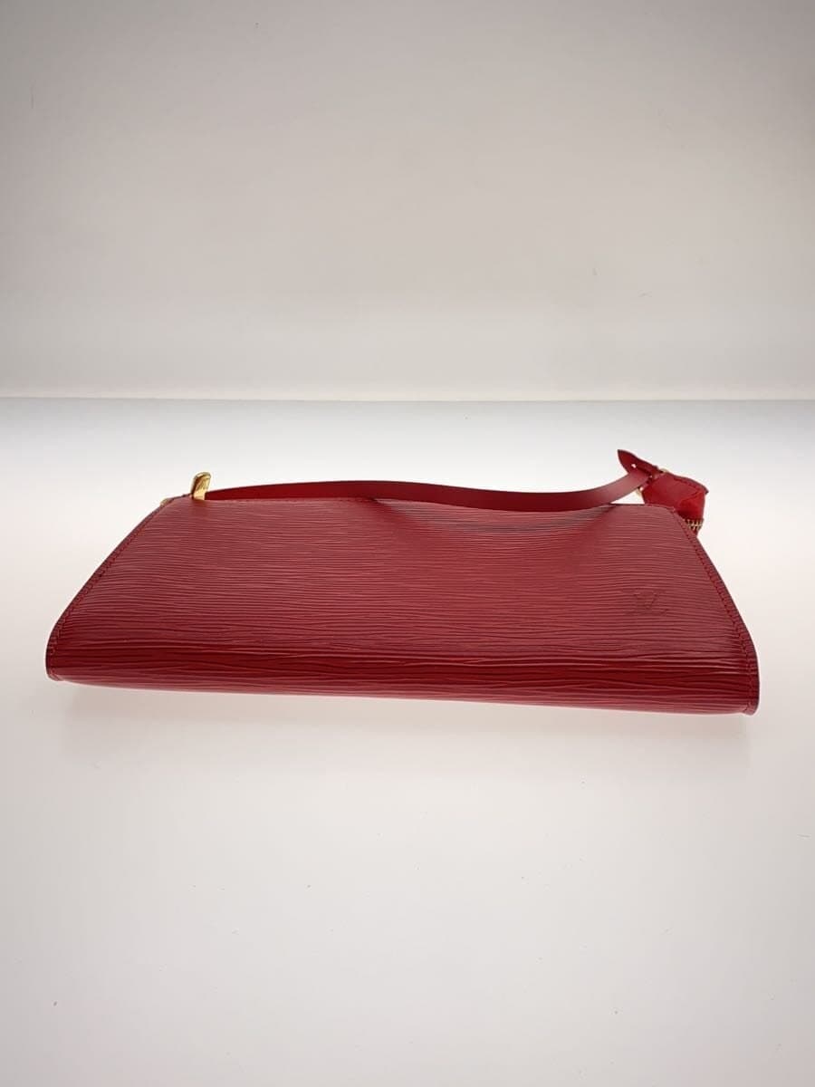 LOUIS VUITTON Pochette Accessoires _ Epi Leather RED Solid M52947 4
