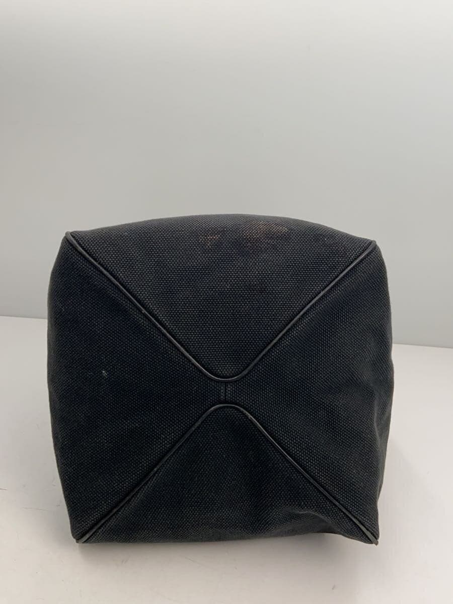 GUCCI Handbag Cotton Black Solid Color 4