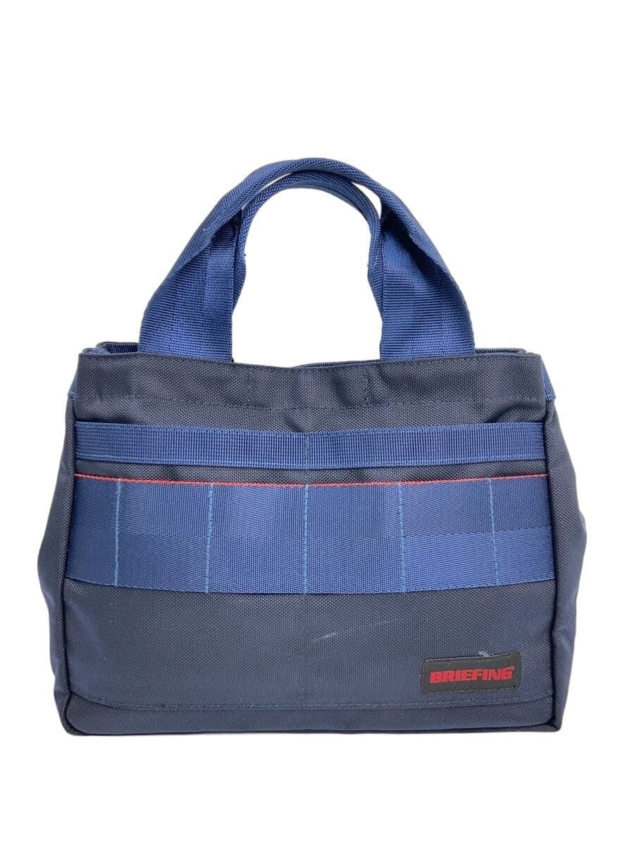 BRIEFING Handbag Nylon Navy Solid Color