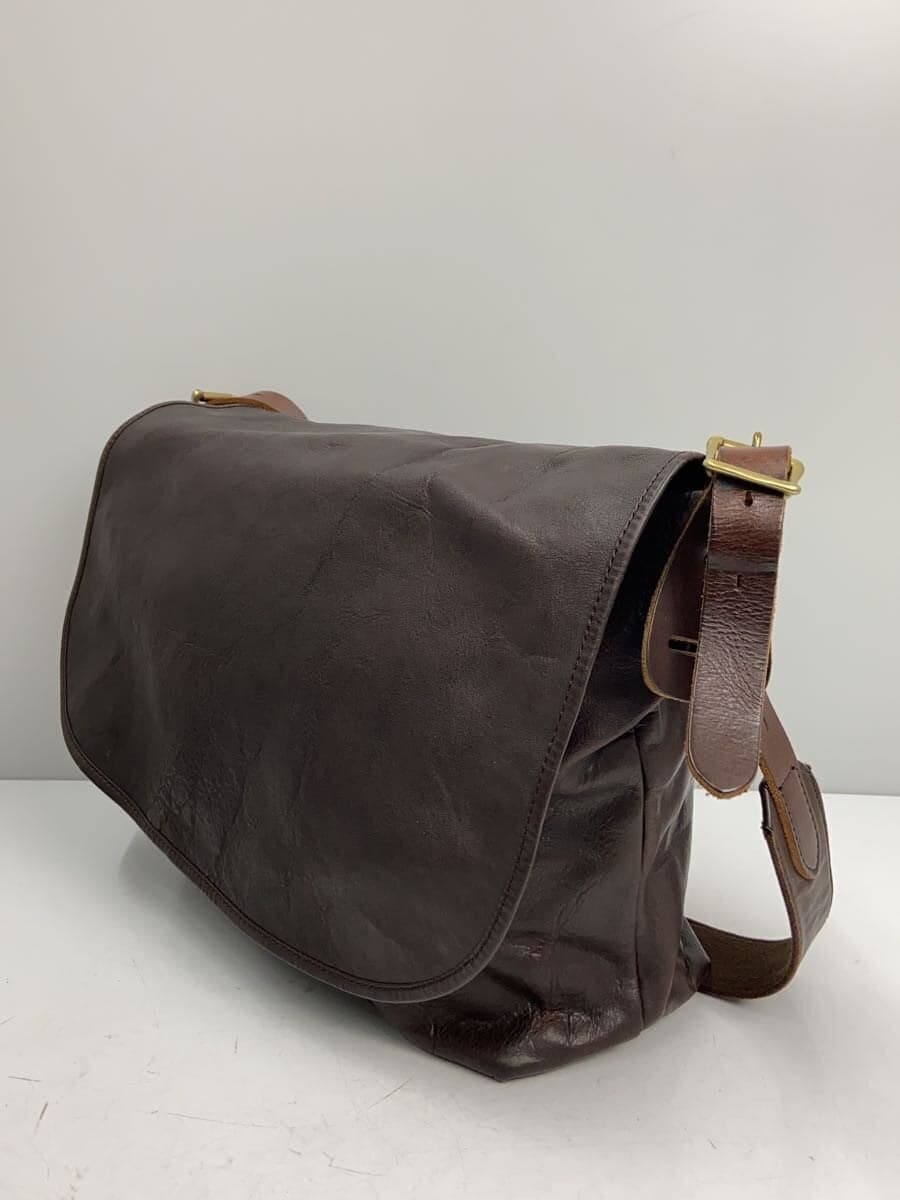 SLOW shoulder bag leather BRW plain 2