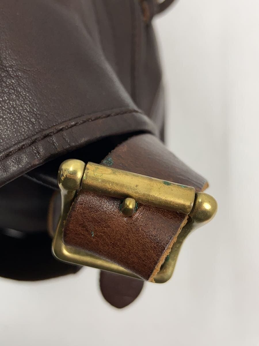 SLOW shoulder bag leather BRW plain 8