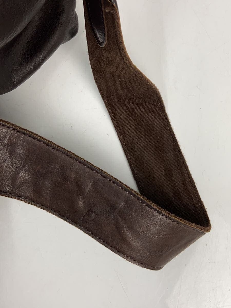 SLOW shoulder bag leather BRW plain 9