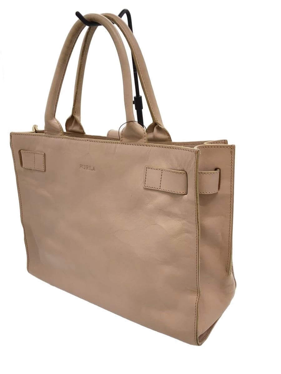 FURLA Tote Bag Leather BEG 2