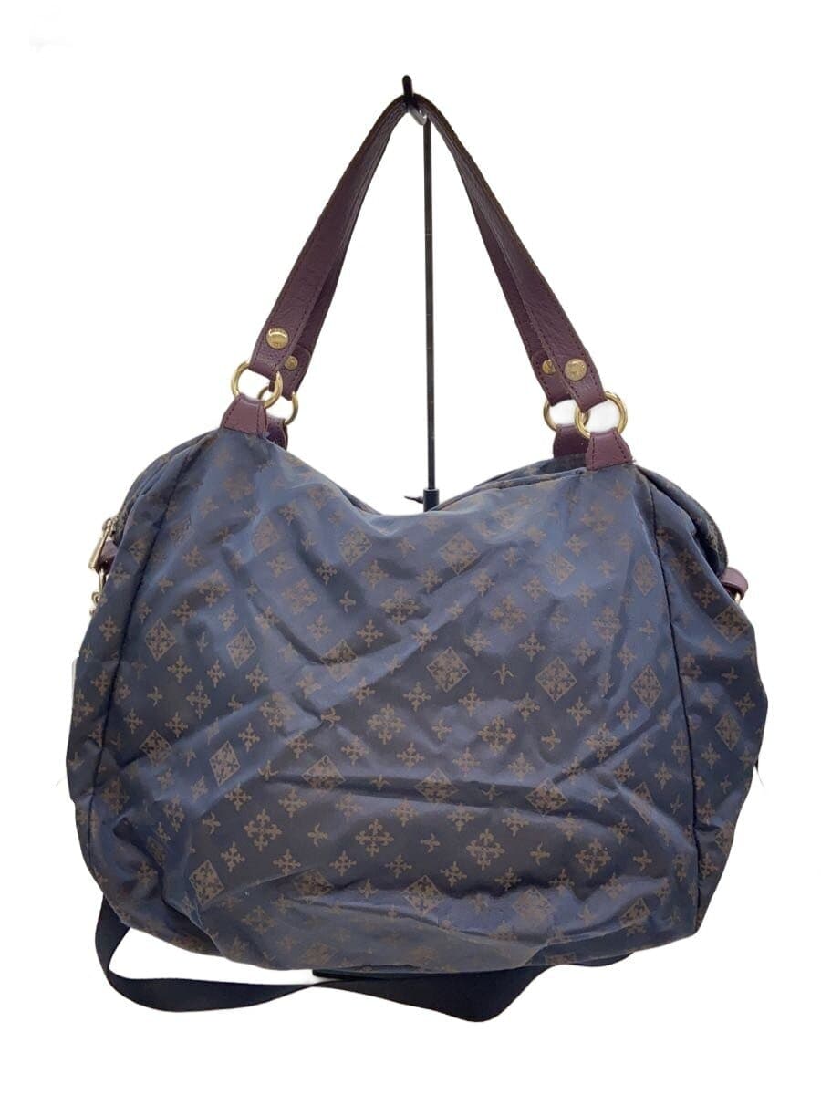 russet Shoulder Bag NVY All Over Pattern