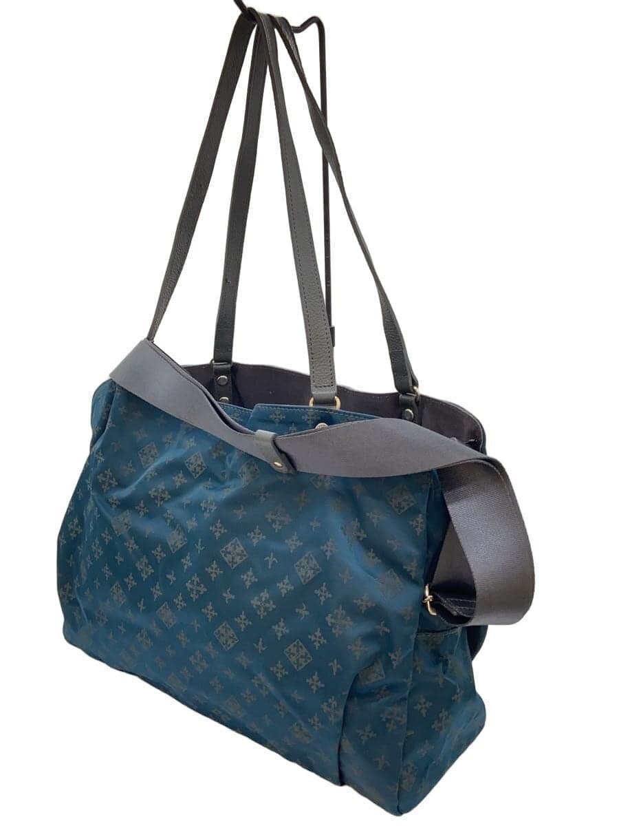 russet Tote Bag BLU All Over Pattern 2