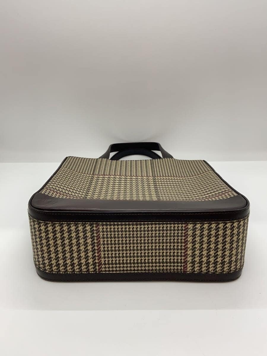 LAUREN RALPH LAUREN Handbag Leather BRW Houndstooth 4