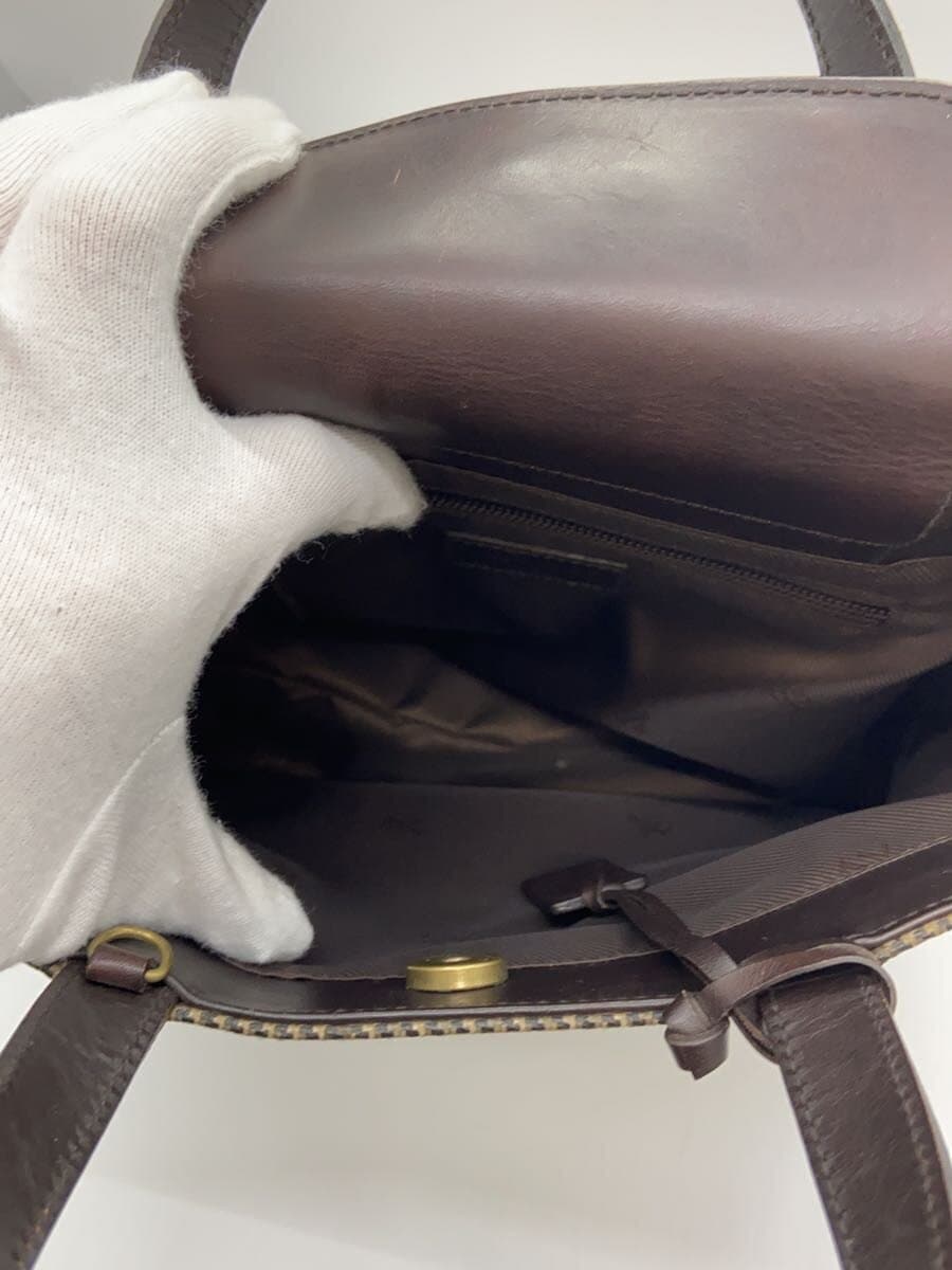 LAUREN RALPH LAUREN Handbag Leather BRW Houndstooth 6