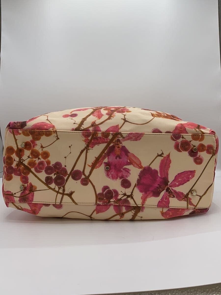 FURLA Shoulder Bag Nylon BEG Floral 2-Way 4