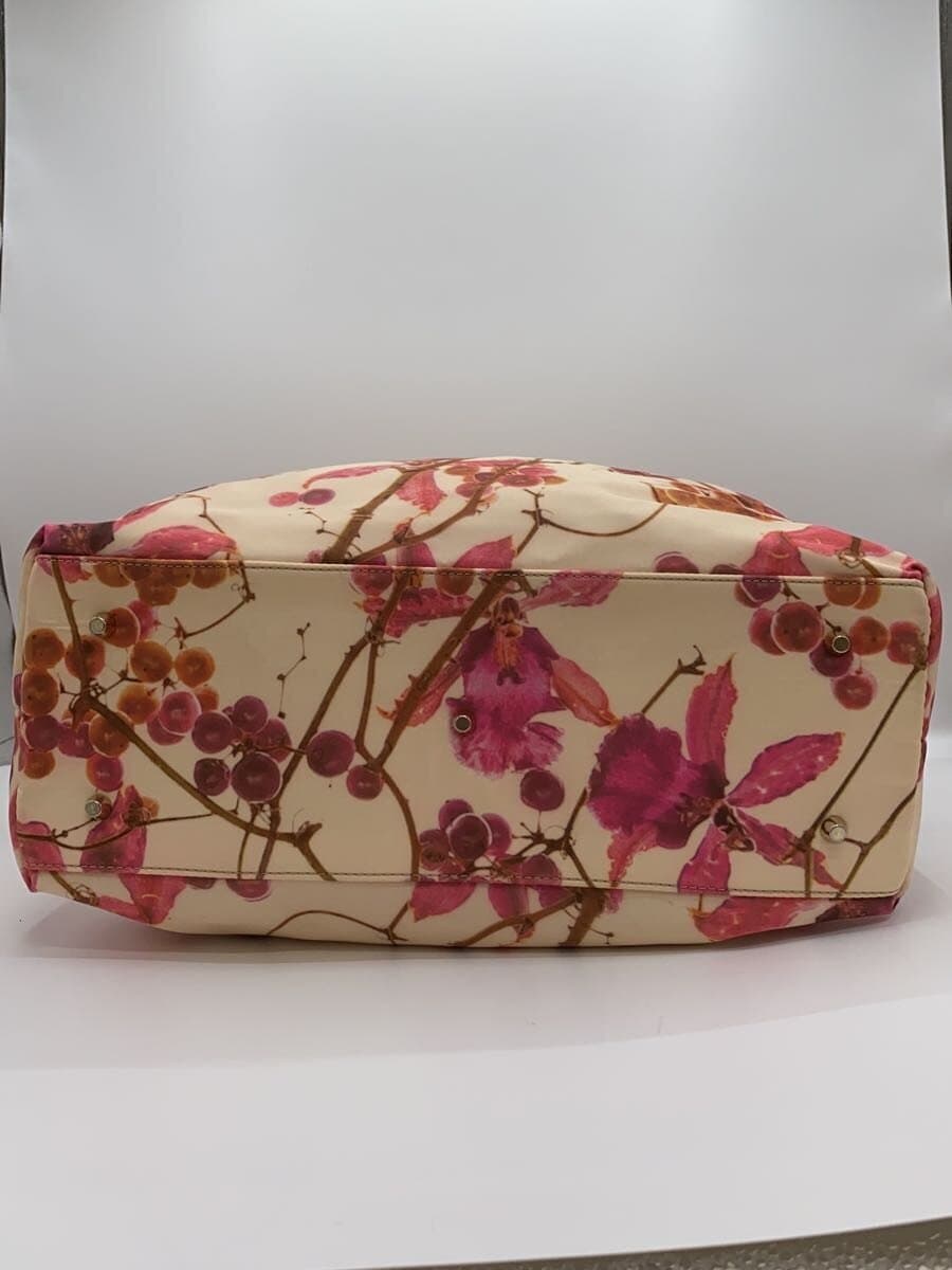 FURLA Shoulder Bag Nylon BEG Floral 2-Way 4