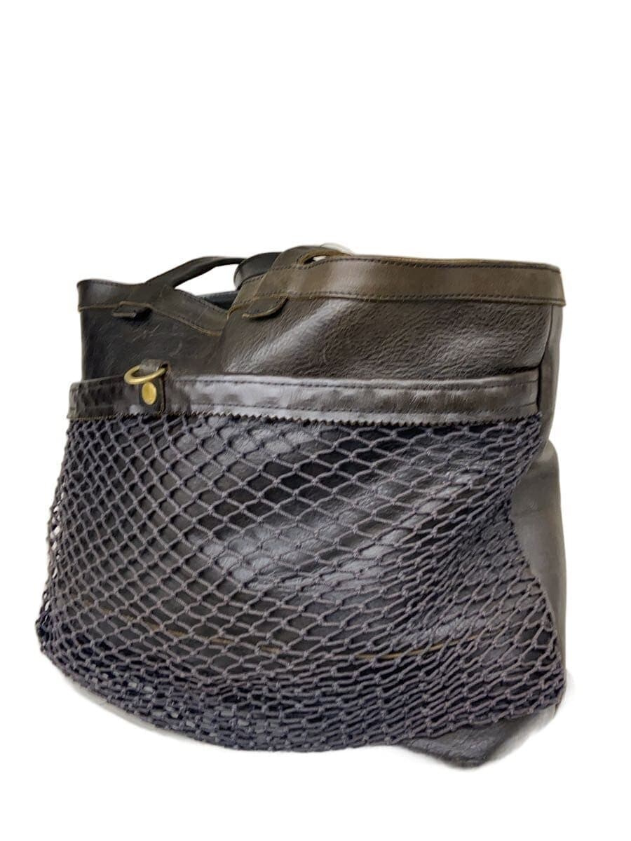 SLO Wbono tote fishing Tote Bag Leather BLK 2