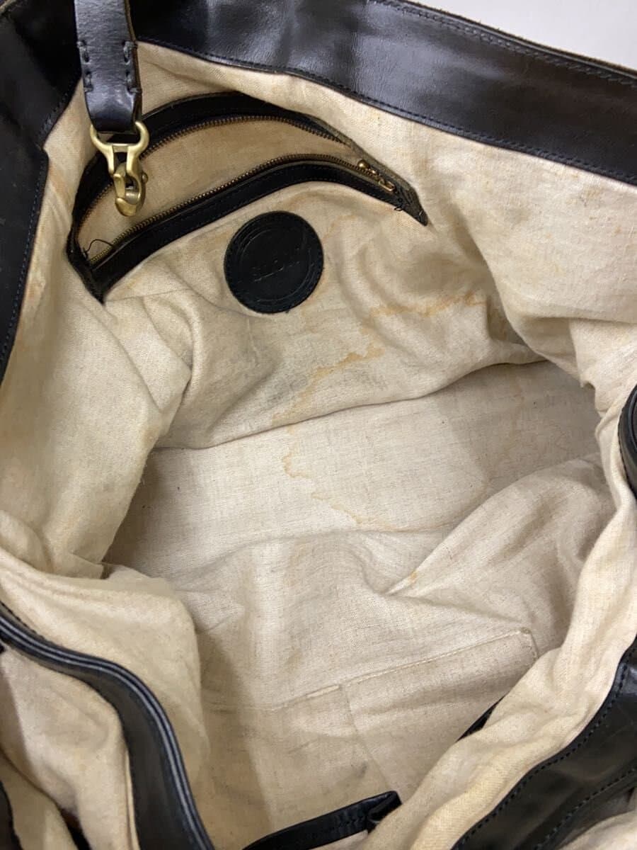 SLO Wbono tote fishing Tote Bag Leather BLK 6